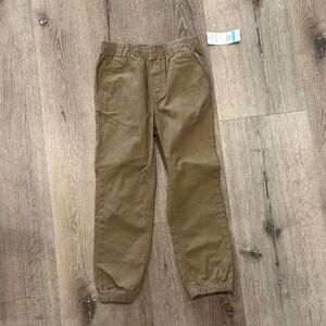 Lucky Brand Kids Olive Brown Elastic Waist Jogger Pants